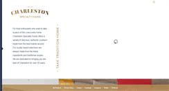 Desktop Screenshot of charlestonspecialtyfoods.com